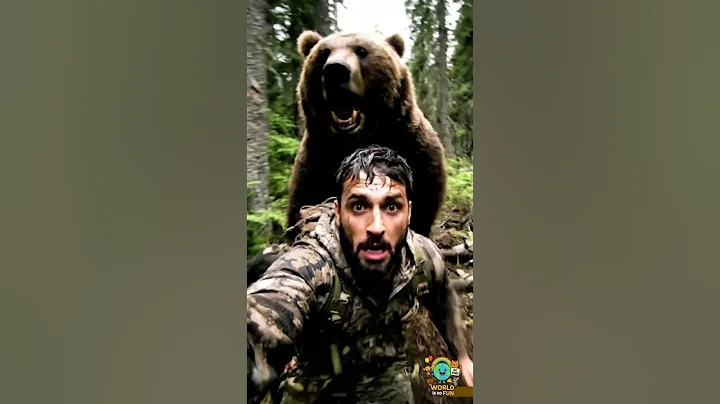 Realistic Selfie Video of Hunter Chased by Bear 🐻 | Forest Survival Horror 🌲