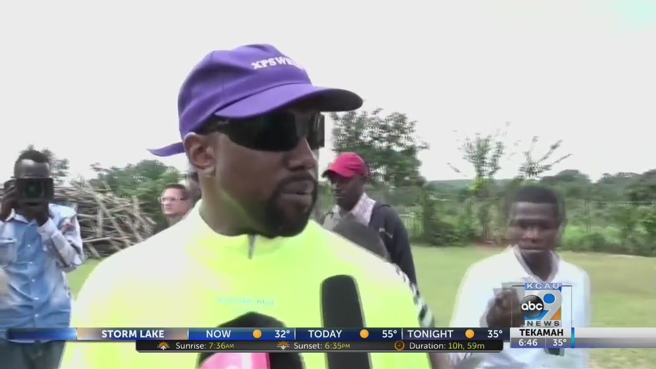 Kanye West donates shoes and speakers 