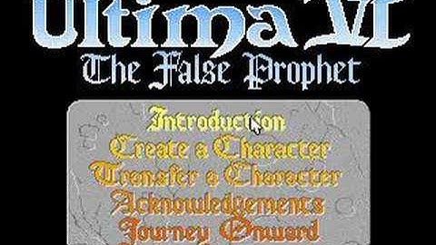 Ultima 6: The False Prophet introduction