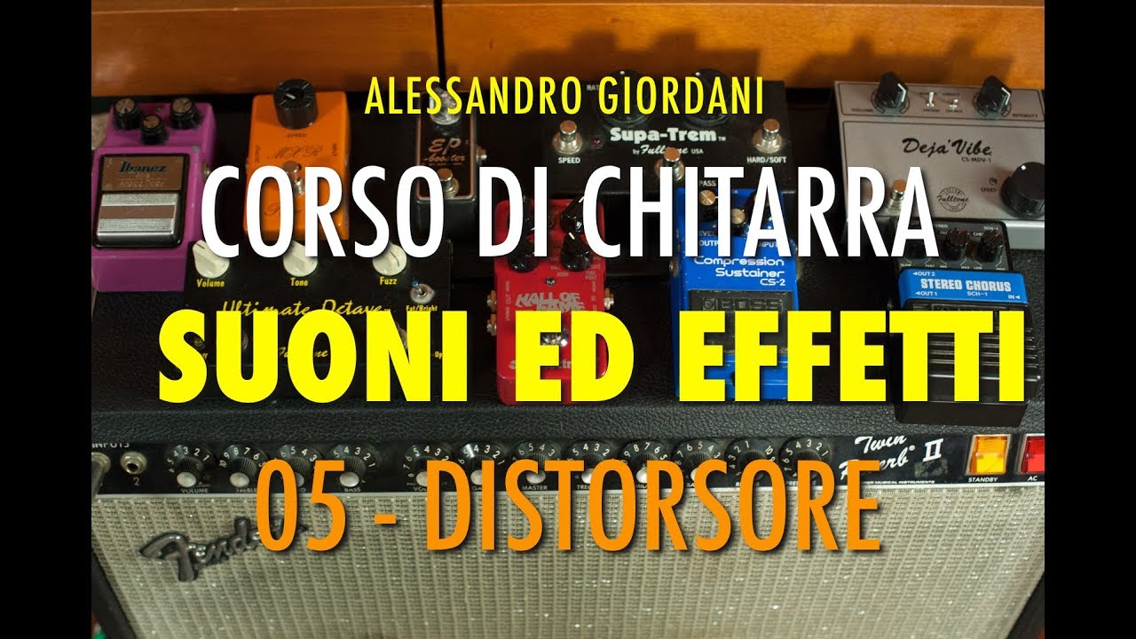 Tutorial Distorsore - Corso di Chitarra Suoni Effetti - Boss DS1