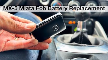 Batterij vervangen voor de afstandsbediening van de Mazda Mx5 Miata uit 2022