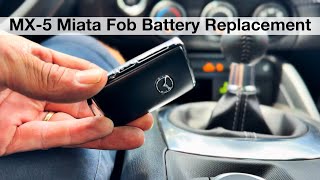 2022 Mazda Mx5 Miata Remote Key Fob Battery Replacement