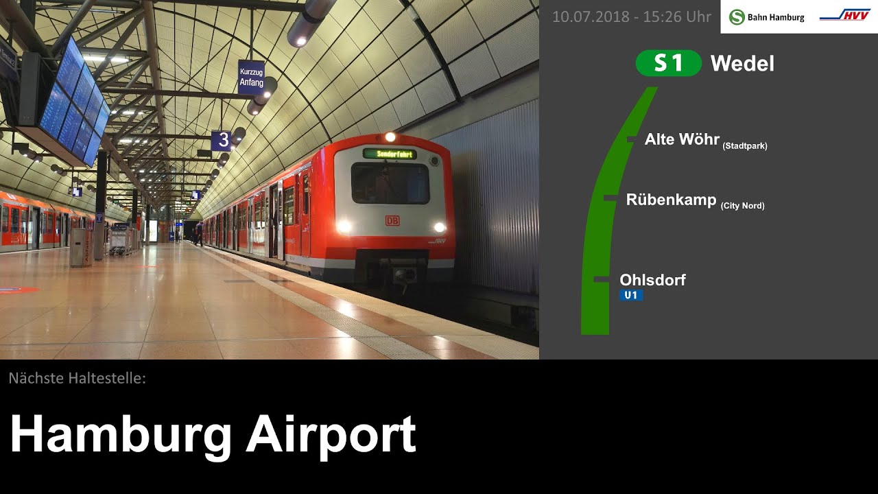 Alte S1 Hamburg Ansagen Hamburg Airport - Wedel