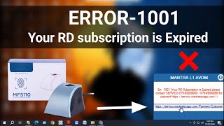 Mantra MFS110 RD Service Expired | Do This to Fix Error 1001 screenshot 2