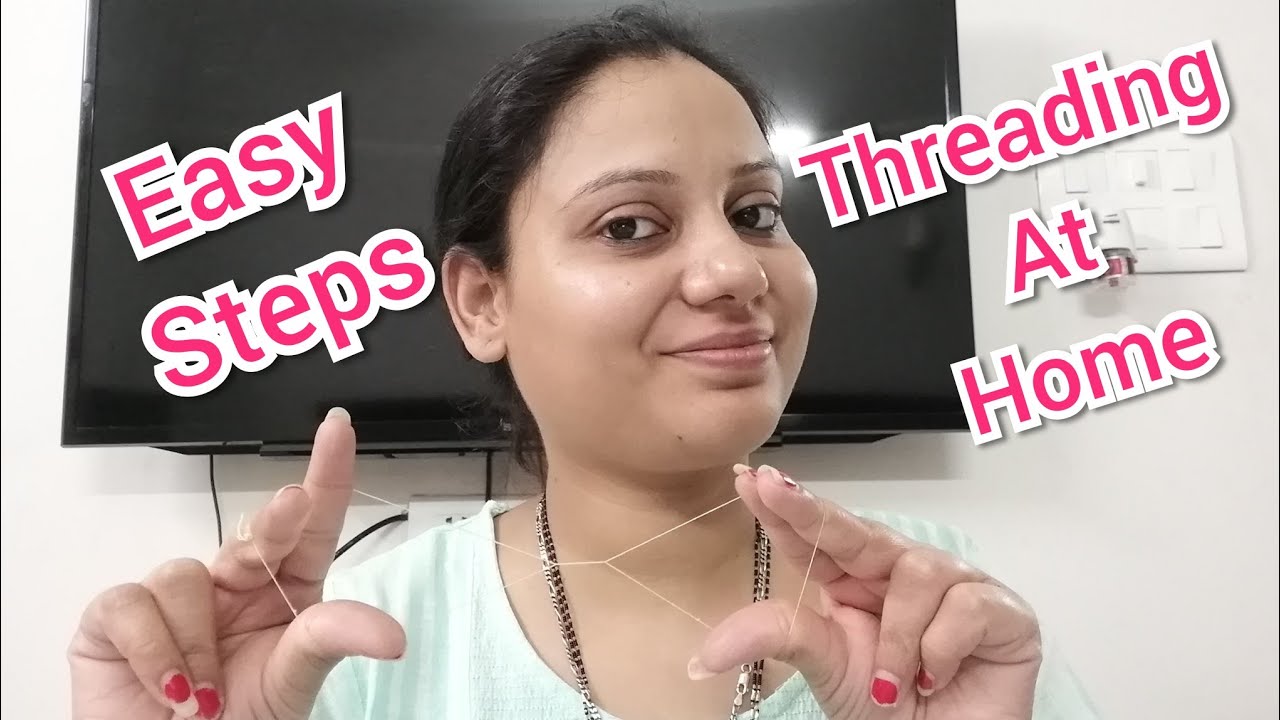 Threading at home/DIY/Easy and step by step tutorial II - YouTube
