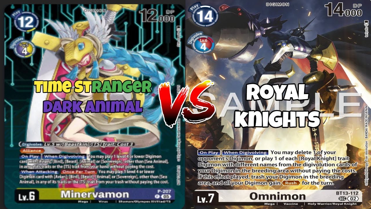 Time Stranger Dark Animal vs Royal Knights | Digimon TCG BT 23 Gameplay