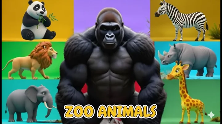 Zoo Animal Sounds Song | Nursery Rhyme for Kids - Learn Animal Names and Sounds