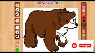 Brown Bear Colouring by Jennifer