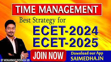 TIME MANAGEMENT FOR ECET   24&25