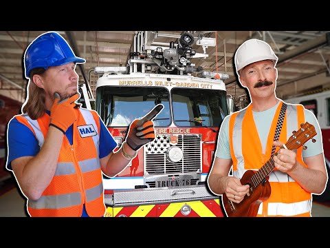 🚒FIRE Truck Song for Kids 🔥🎵 Handyman Hal and Cool Chris Songs for Kids