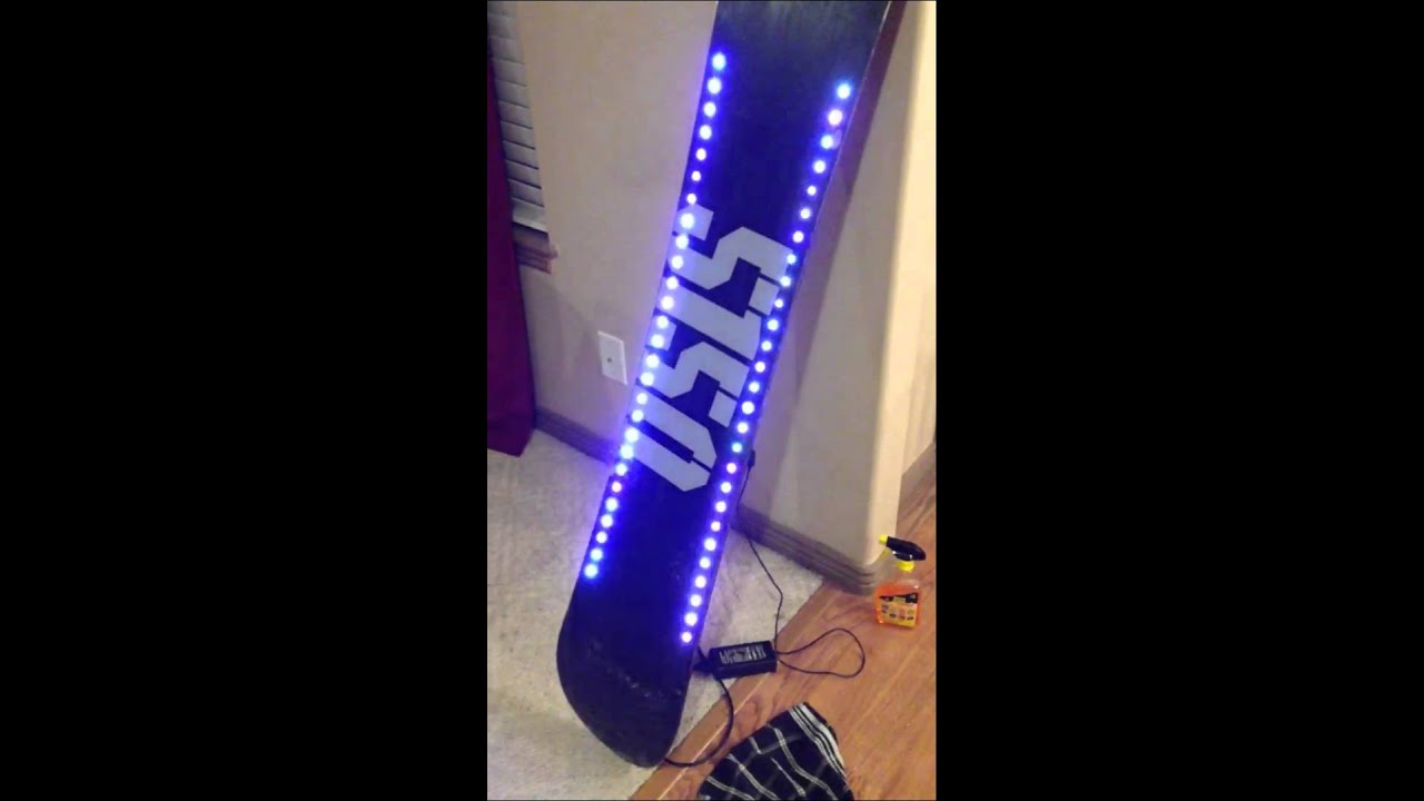 Led snowboard YouTube