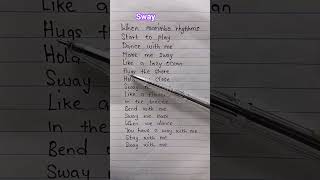 Sway song by Michael buble #michaelbuble #songlyrics #Sway
