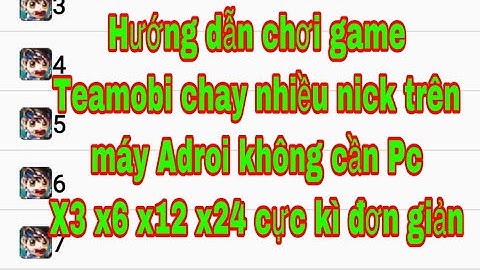 Cách chơi game Ninja game teamobi nhiều nick bằng J2ME Loader x3 x6 x12 x24