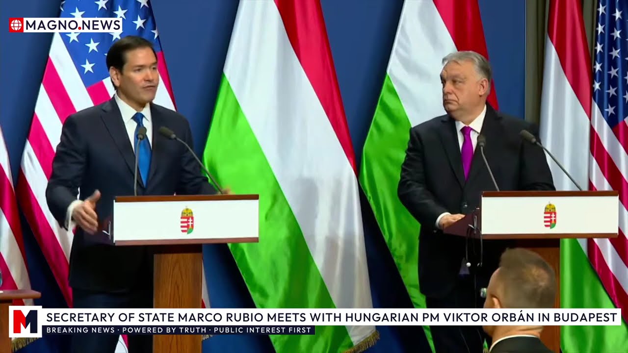 🇺🇸|🇭🇺 Marco Rubio & Viktor Orbán Take Questions in Gorgeous City of Budapest, Hungary