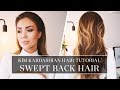 HAIR TUTORIAL - KIM KARDASHIAN SWEPT BACK HAIR | Pia Muehlenbeck