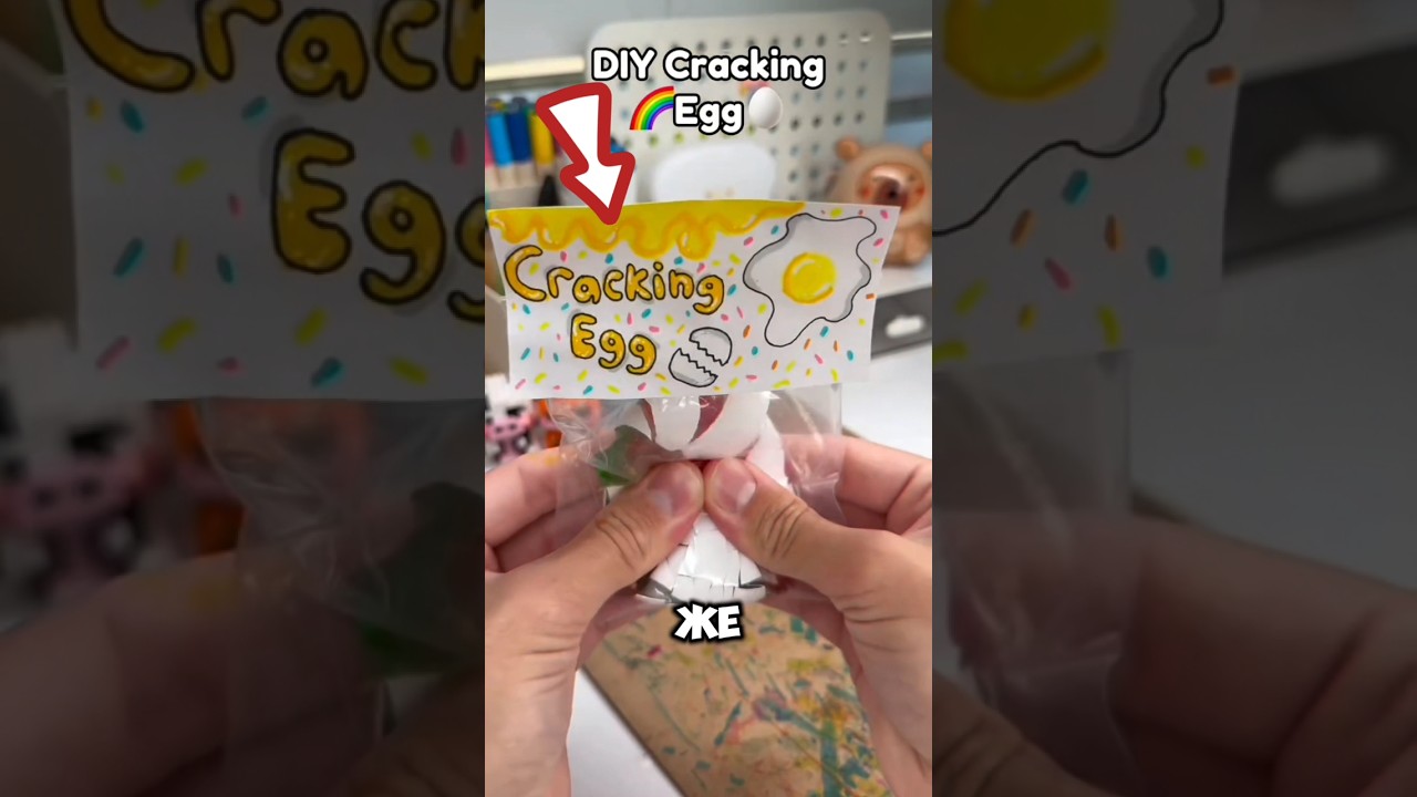 🐣 сквиш яйцо делаем #шортс #антистрессигрушки #diy