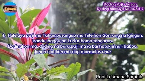 BUKU DODING HALELUYA NO.408:1-2 | Haleluya puji ma Tuhan