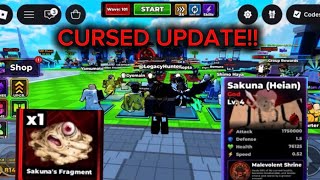 COVERING EVERYTHING FROM THE LAST UPDATE SUKUNA CURSED TRAIT AND MORE… Roll A Anime To Fight!! screenshot 2