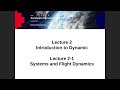 AERO2253 AD&C Lecture 2-1 Introduction to Dynamic Systems
