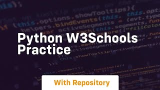 python w3schools practice