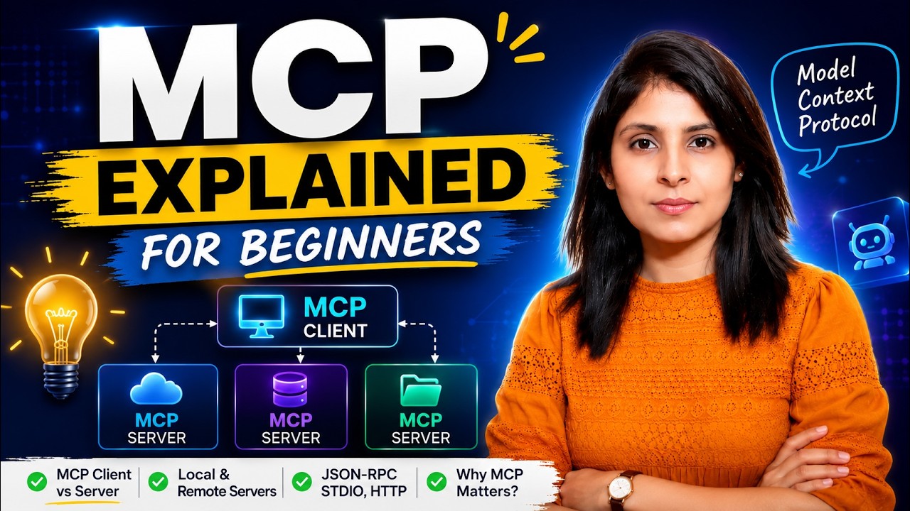 MCP Explained for Beginners | MCP Client, MCP Server, JSON-RPC & Architecture
