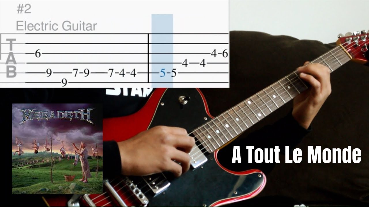 A Tout Le Monde - Megadeth | Guitar Solo + TAB - YouTube