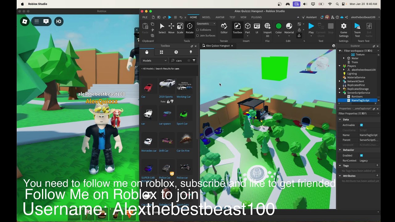 MAKING MY ROBLOX GAME *LIVE* - YouTube