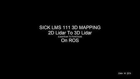SICK LMS 111 3D MAPPING