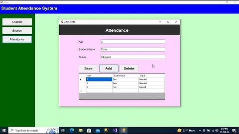 Student Attendance Management System Using C#.Net