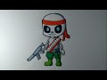 Drawing TNT SANS Chibi UNDERTALE