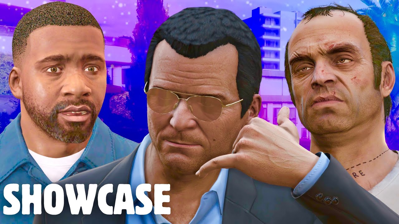 GTA 5: Michael, Franklin & Trevor  MY FULL MOVIES (Rockstar Editor, Movie, Cinematic)