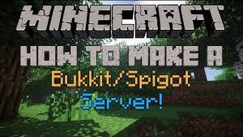 HOW TO MAKE A MINECRAFT 1.9 SPIGOT/BUKKIT SERVER