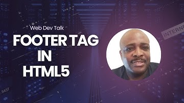 Wed Dev Talk | Footer tag in HTML5