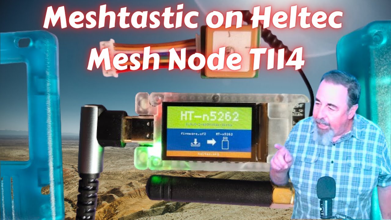 Meshtastic on heltec mesh node t114 step by step youtube