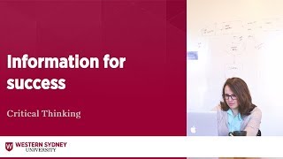 Critical thinking  - Tools for success