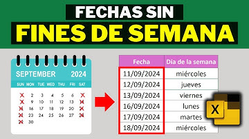 📆Cómo crear FECHAS AUTOMÁTICAS sin SÁBADOS ni DOMINGOS en Excel