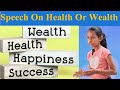 Speech On Health Or Wealth | Presentation Class 🔥 @brightinstitute03#english #publicspeaking #speech