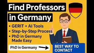 How to Find a PhD Supervisor in Germany (Urdu/Hindi)#studyingermany #phdabroad #phd