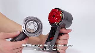 Motor rear cover filter upgrade kit for Dyson V6 vacuum cleaner replacement guidence
