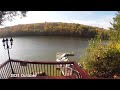 Fall on the lake in the catskills