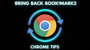 How to Recover Deleted Bookmarks in Google Chrome
