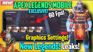 Apex Legends Mobile Next Beta Huge Leaks | 60Fps Support, New Legends , New UI Settings, And More