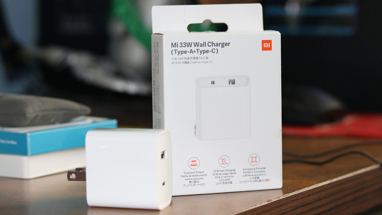 CARGADOR XIAOMI MI CARGADOR DE PARED 33W TIPO A+C