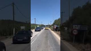 Ουρές αυτοκινήτων στην ΕΟ Αμδιλοχίας-Λευκάδας στο ρεύμα προς Λευκάδα
