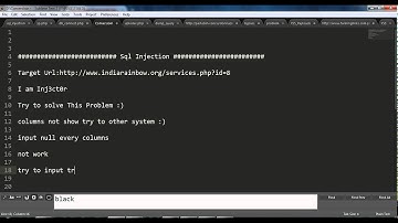 Sql injection Show vulnerable columns