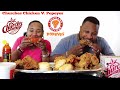 Church's Chicken VS.  Popeyes Chicken/Review/Mukbang/Eat with Us