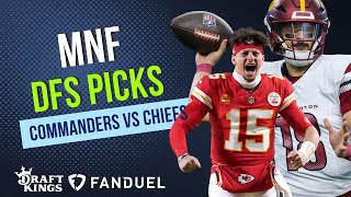 Live: Week 8 Monday Night Football DFS I WAS vs KC I DFS Picks