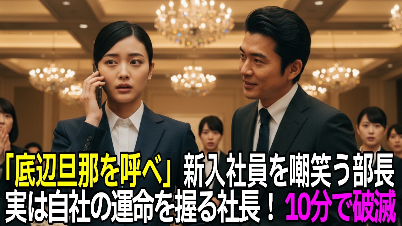 【スカッと】「底辺旦那呼んでみろ」歓迎会で美人新入社員の夫を見下したエリート部長、その場で夫が独占契約を握る社長と判明し懲戒解雇される展開【感動する話】【朗読】