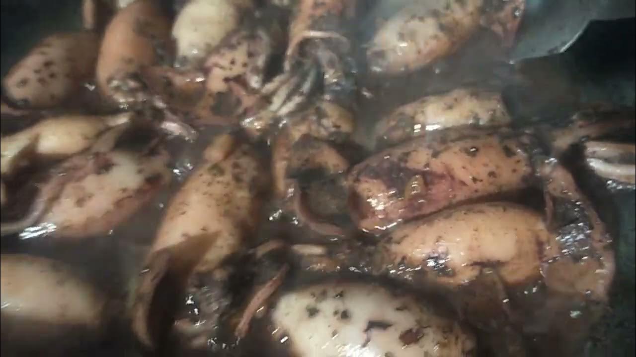 garlic buttered squid😋😅 - YouTube