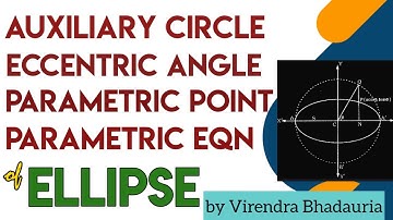Eccentric Angle/Auxiliary Circle/Parametric point/Parametric equation of Ellipse For Class11/IIT JEE